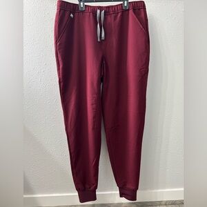 Figs Men’s Large Burgundy Tansen Joggers